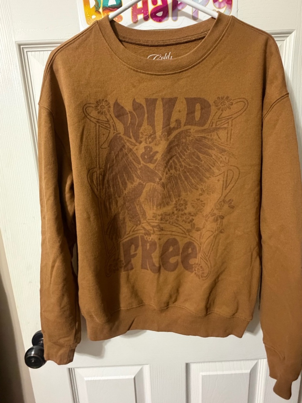 Cold Crush Caramel Graphic Crew Sweatshirt